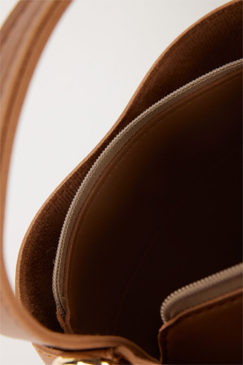 WOMAN Tan Woman Faux Leather Shoulder Bag