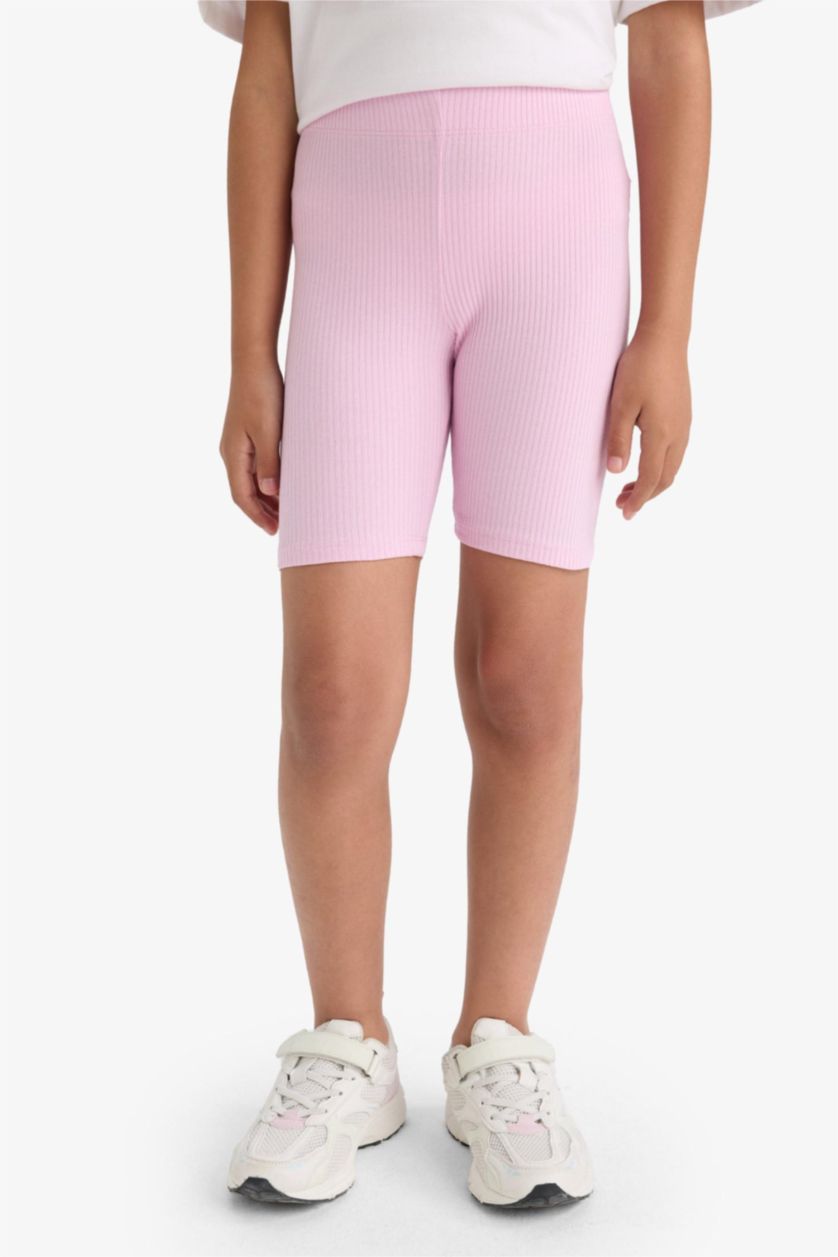 GIRLS & TEENS Pink Girl Biker Corduroy Leggings