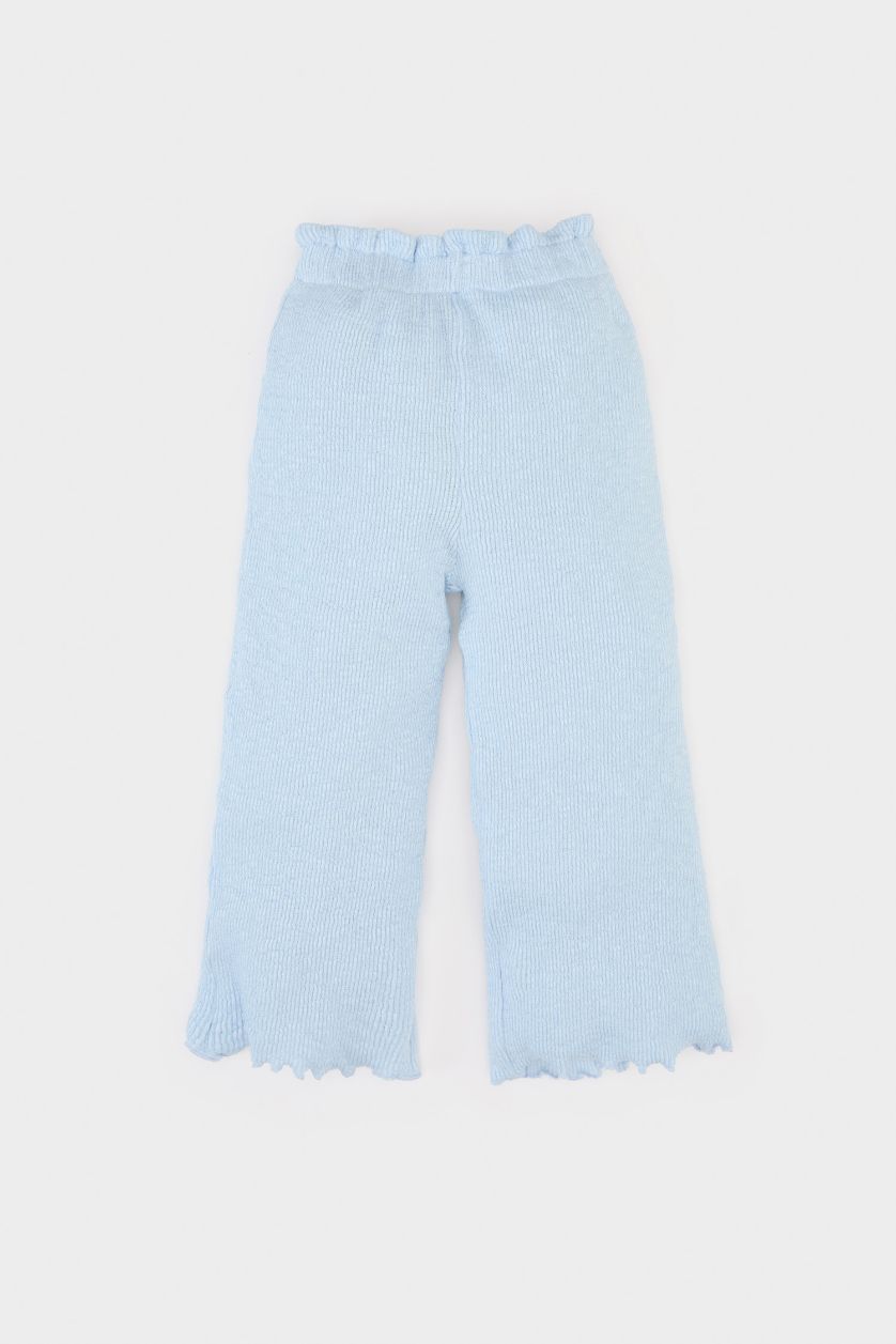 طفلة صغيرة بيج فاتح سيت بناتي بلوزة فلورال وبنطلون موسلين - قطعتين