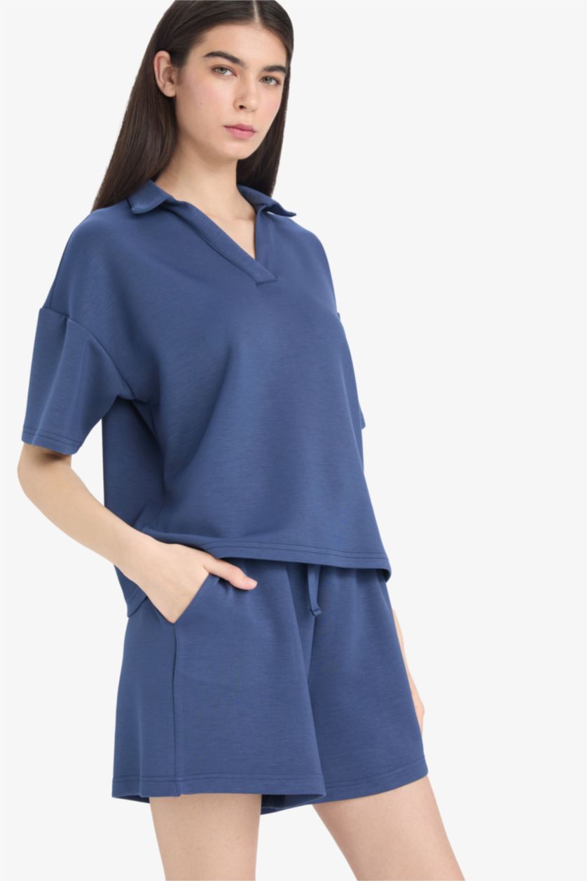 Әйелдерге индиго Шолақ шалбар