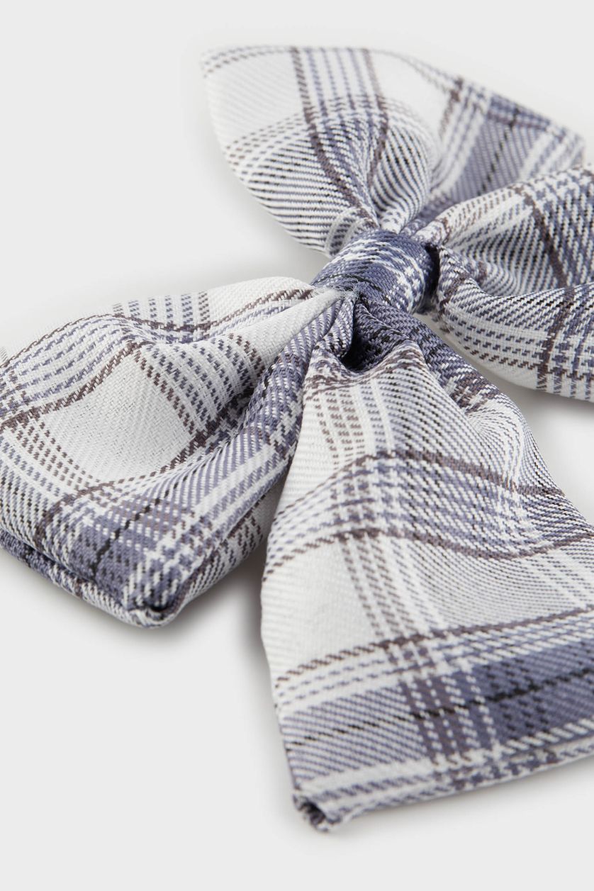 WOMAN Blue Woman 2 Piece Plaid Patterned Hair Clips