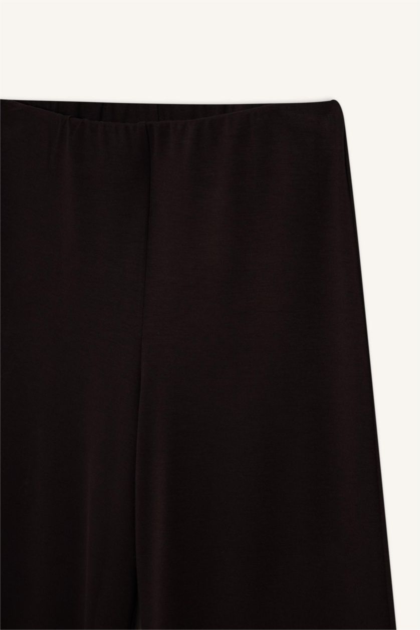 WOMAN Brown Wide Leg Pique Trousers