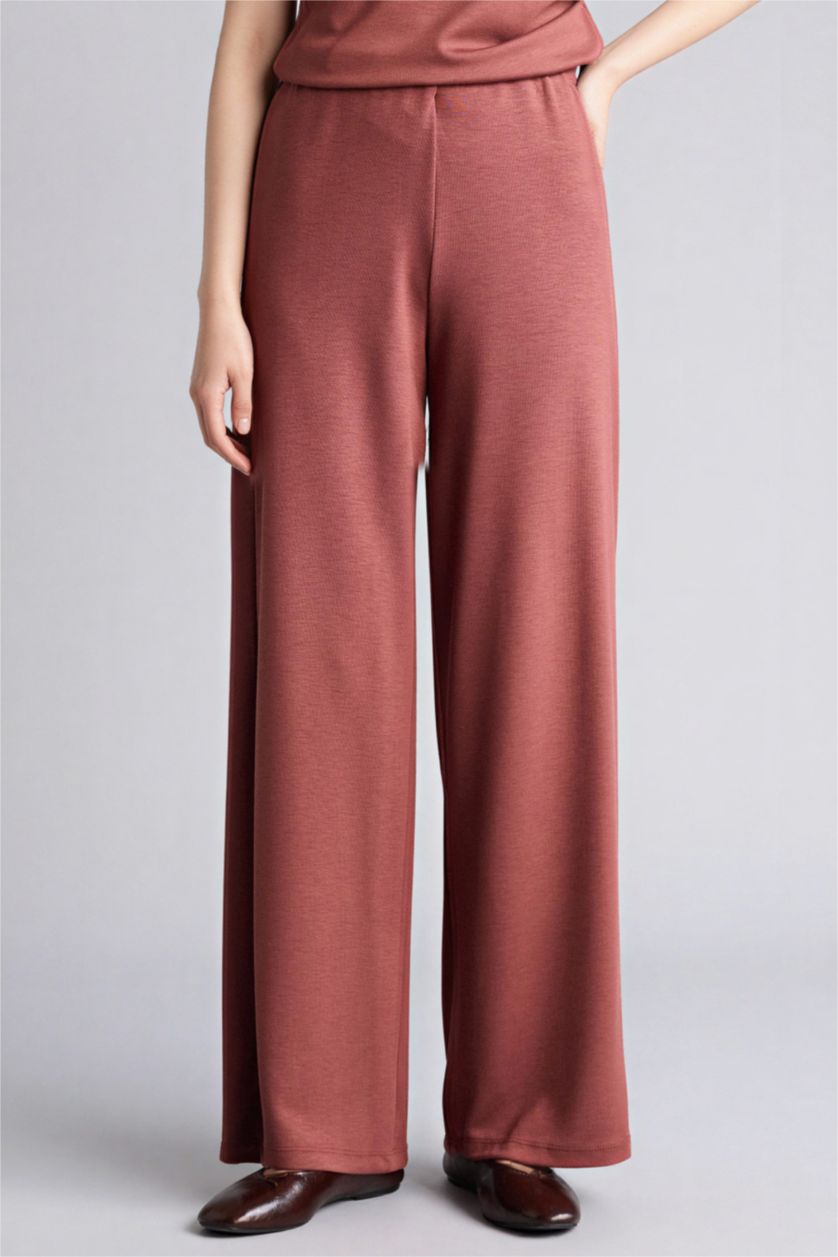 Woman Tile Wide Leg Trousers