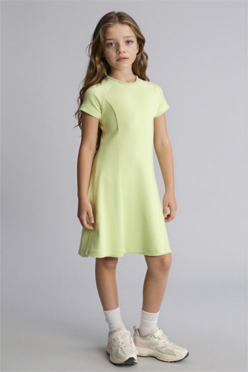 بناتي نعناع فستان بناتي مضلع بقصة A