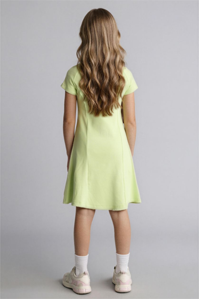 بناتي نعناع فستان بناتي مضلع بقصة A