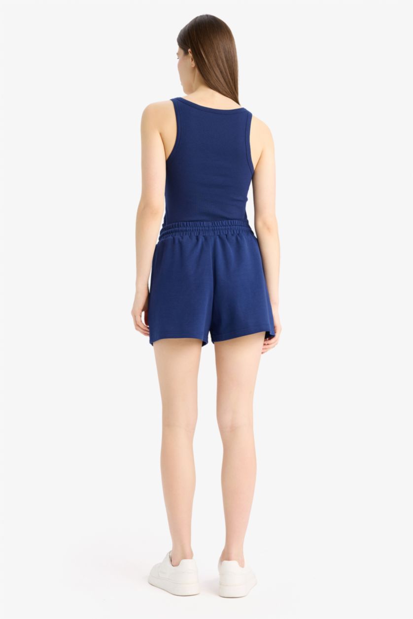 Женщины Синий Свободного кроя бермуды