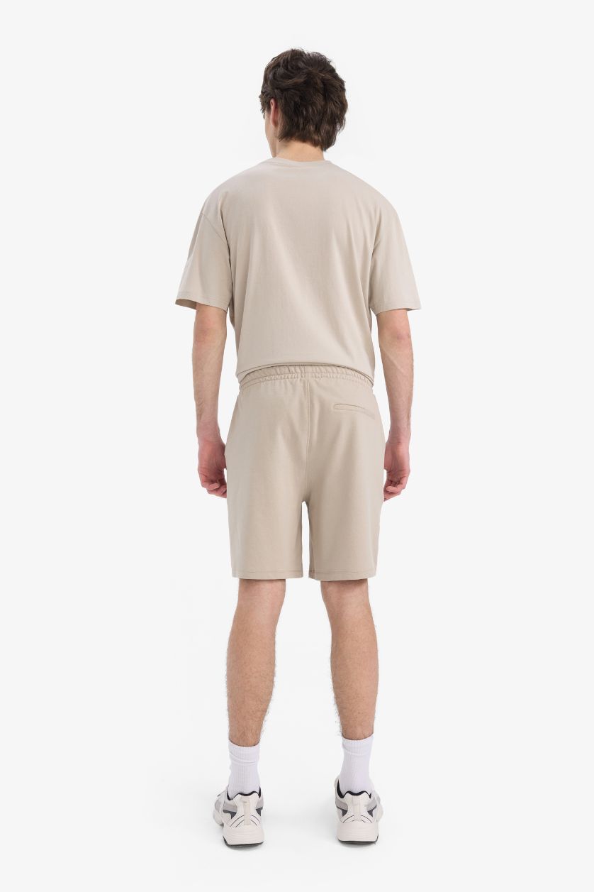 رجال اللون الرملي شورت قصير بجيوب