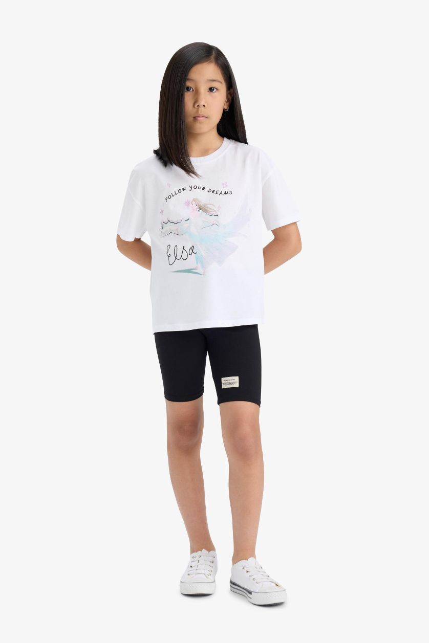 Kız Çocuk - Genç Kız Siyah Biker Tayt Kız Çocuk