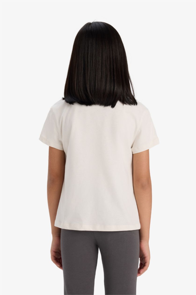 GIRLS & TEENS Stone Girl Regular Fit Crew Neck Slogan Printed T-Shirt