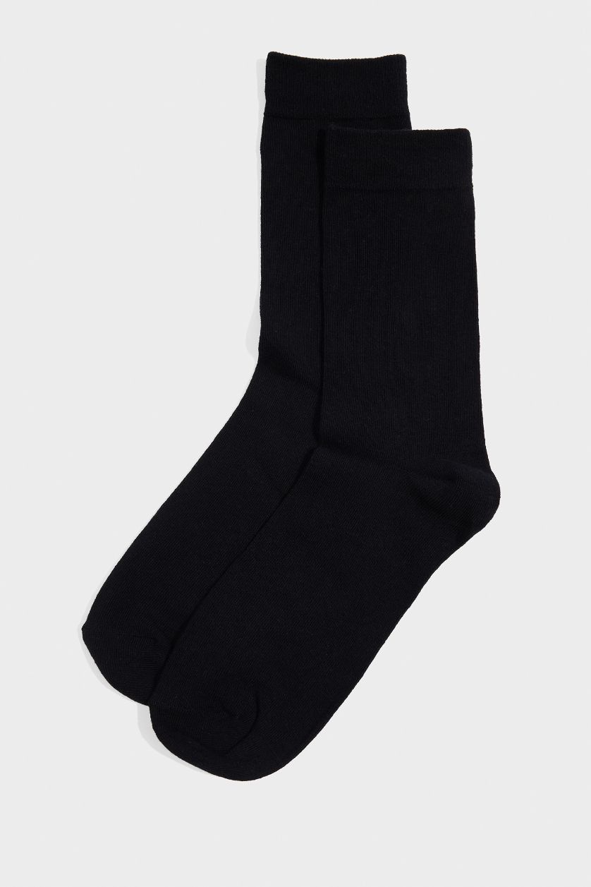 MAN Black Man 7 Piece Cotton Long Socks