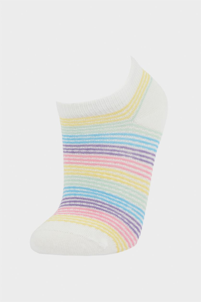 Девочки и подростки Разноцветный Хлопковые спортивные носки для девочек, 5 пар