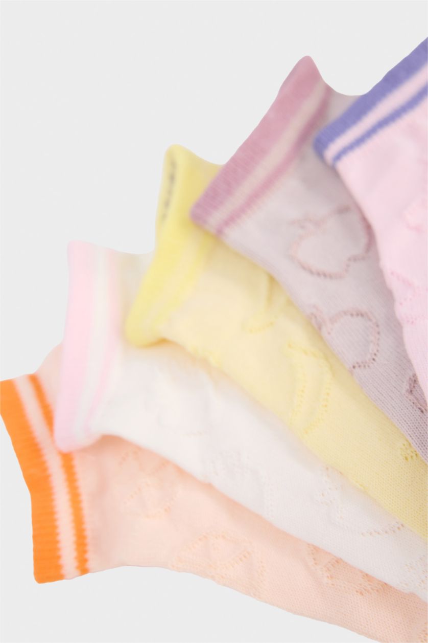 Kız Çocuk - Genç Kız Karma Kız Çocuk 5'li Pamuklu Patik Çorap