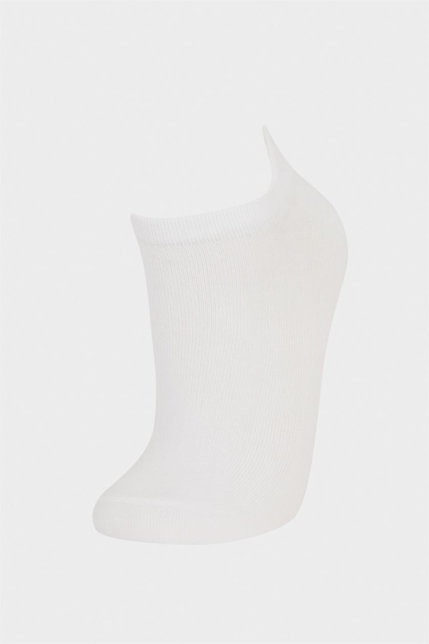 بناتي أبيض (000) شرابات قصيرة بناتي قطن أبيض - 3 قطع