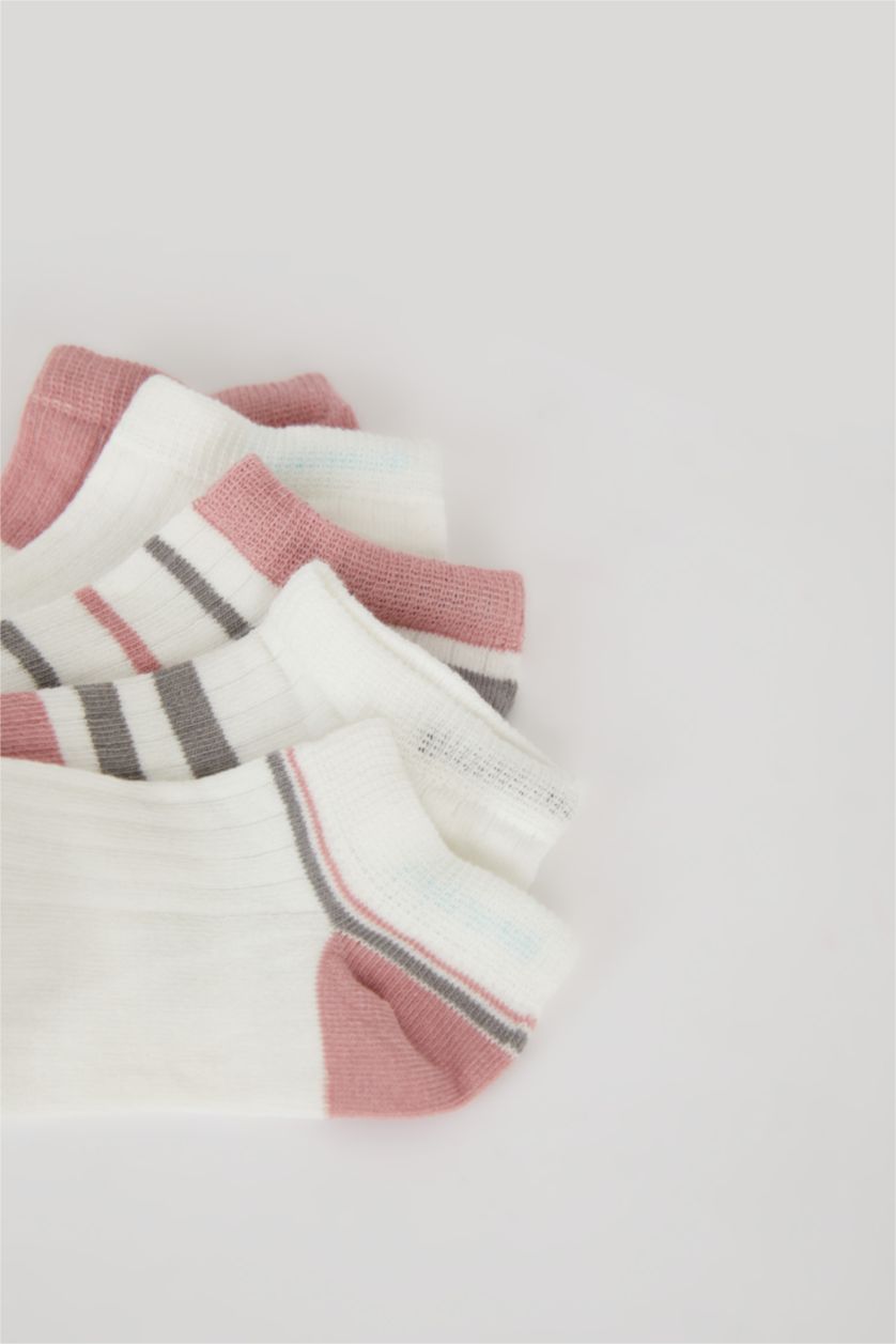 Kız Çocuk - Genç Kız Karma 5'li Pamuklu Patik Çorap Kız Çocuk