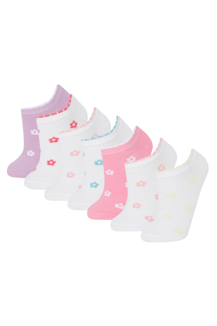 بنات Karma جوارب قصيرة قطن بناتي - 7 قطع