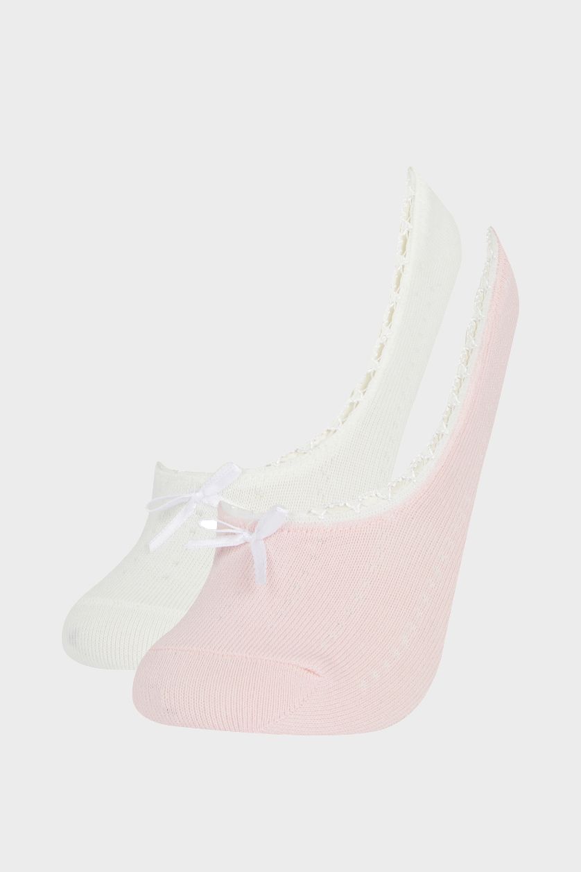 Kız Çocuk - Genç Kız Karma 2'li Pamuklu Babet Çorap Kız Çocuk