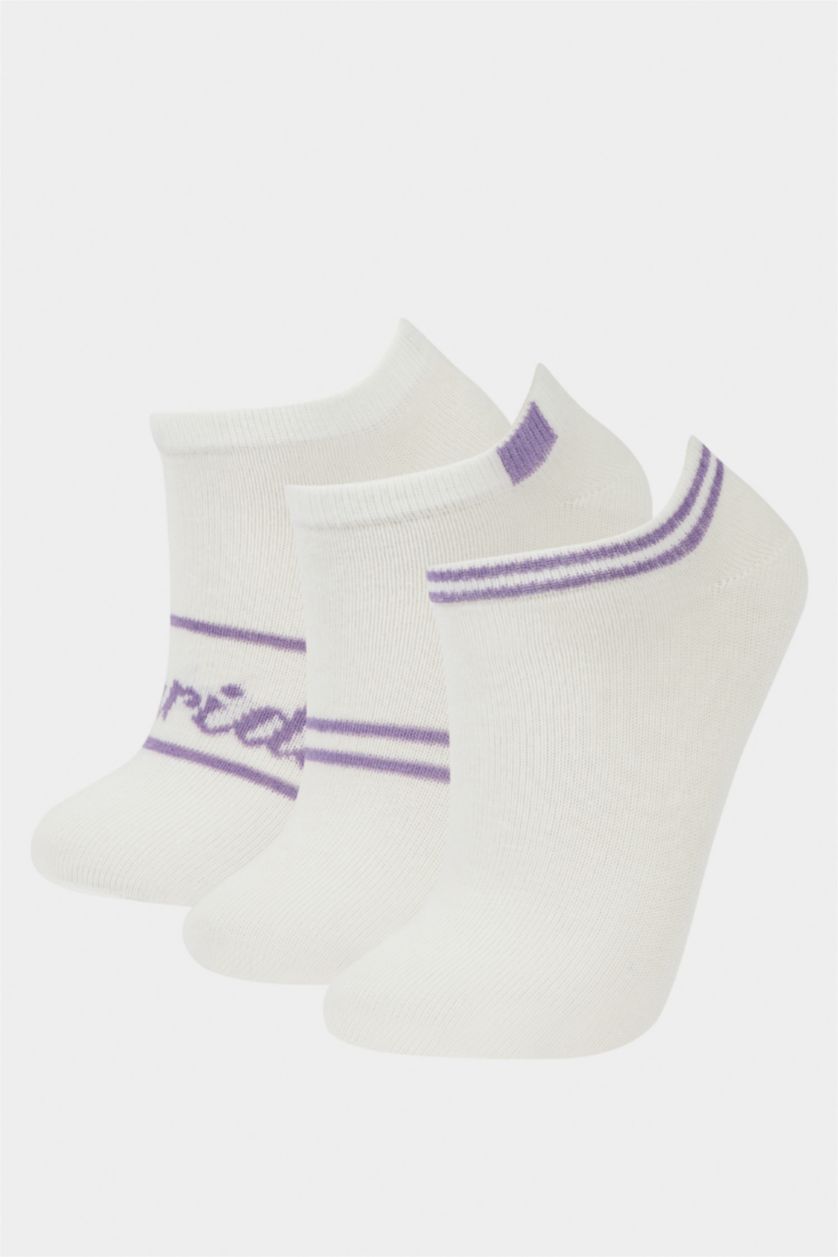 Kız Çocuk - Genç Kız Karma Kız Çocuk 3'lü Pamuklu Patik Çorap