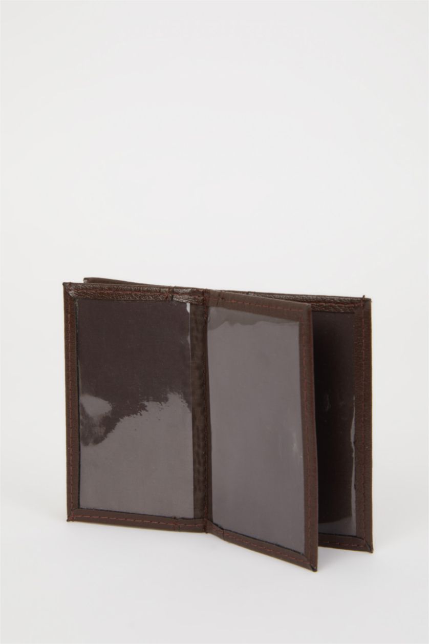 Erkek Kahve Erkek Suni Deri Kartlık