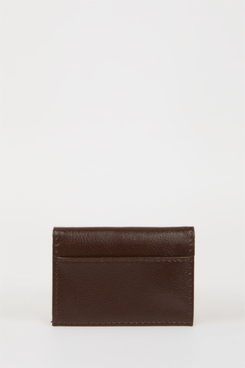 Erkek Kahve Erkek Suni Deri Kartlık