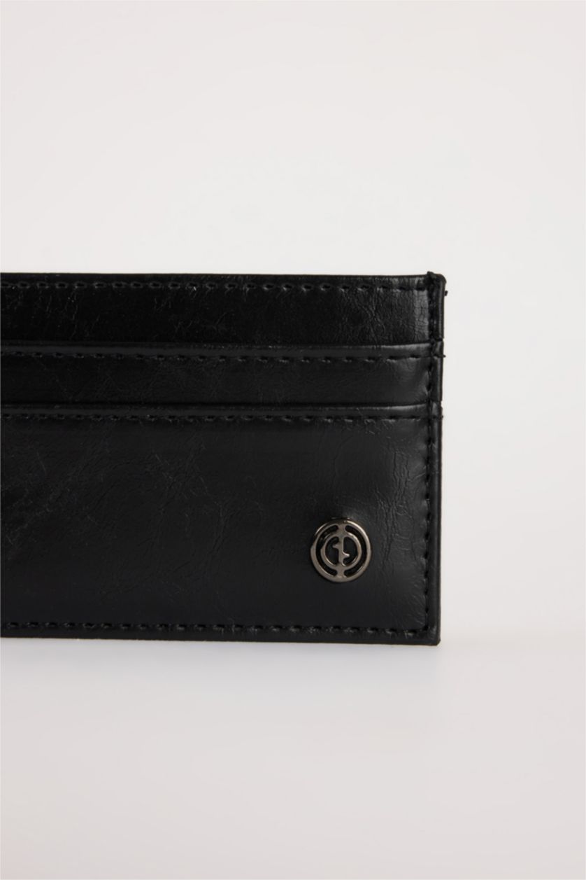 Мужчины Черный Man Business Card Wallet