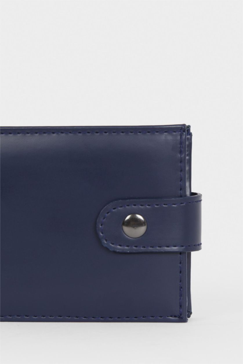 Erkek Lacivert Erkek Suni Deri Cüzdan