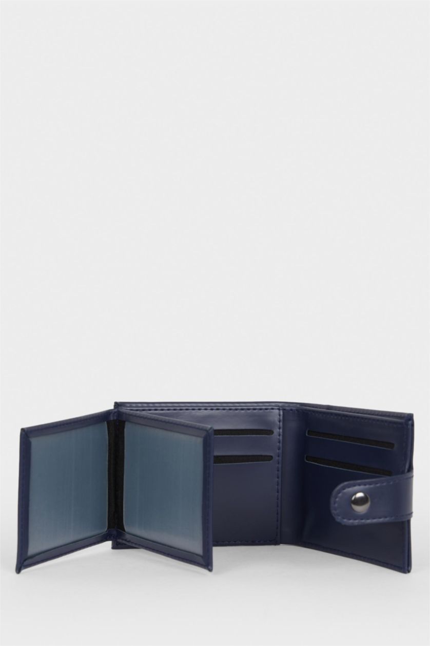 Erkek Lacivert Erkek Suni Deri Cüzdan