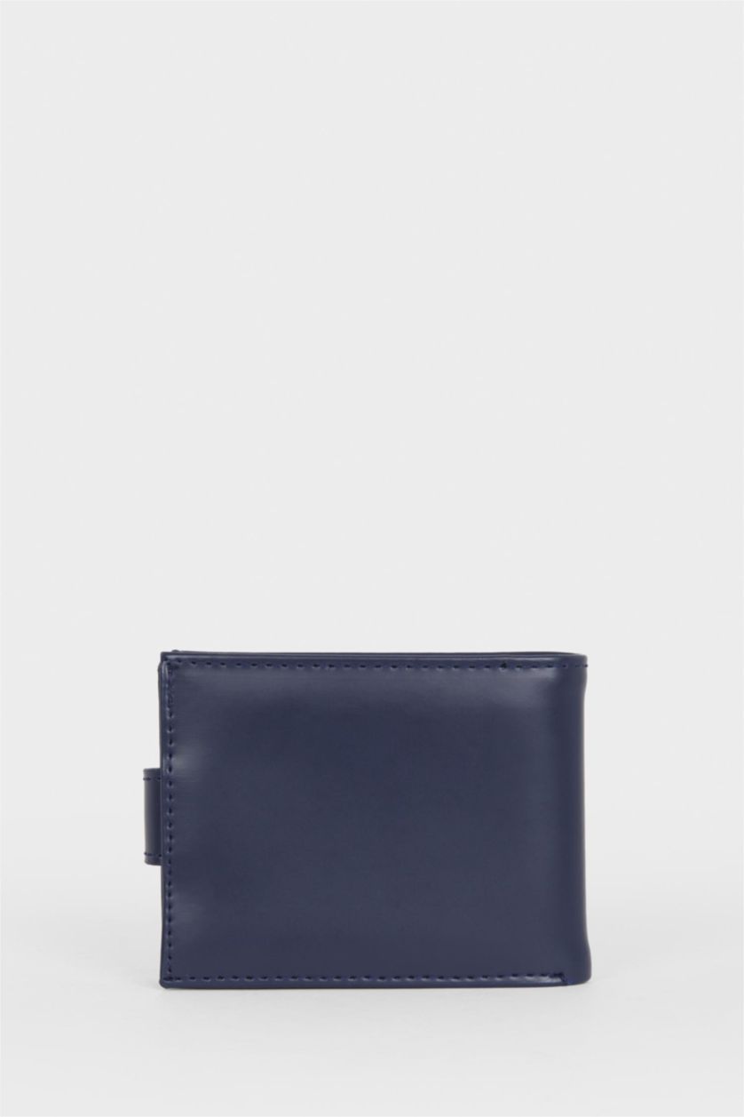 Erkek Lacivert Erkek Suni Deri Cüzdan