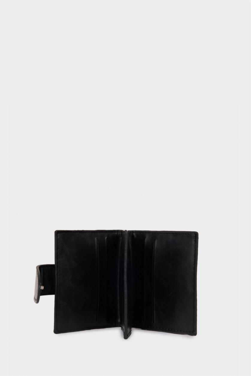 Erkek Siyah Erkek Suni Deri Cüzdan