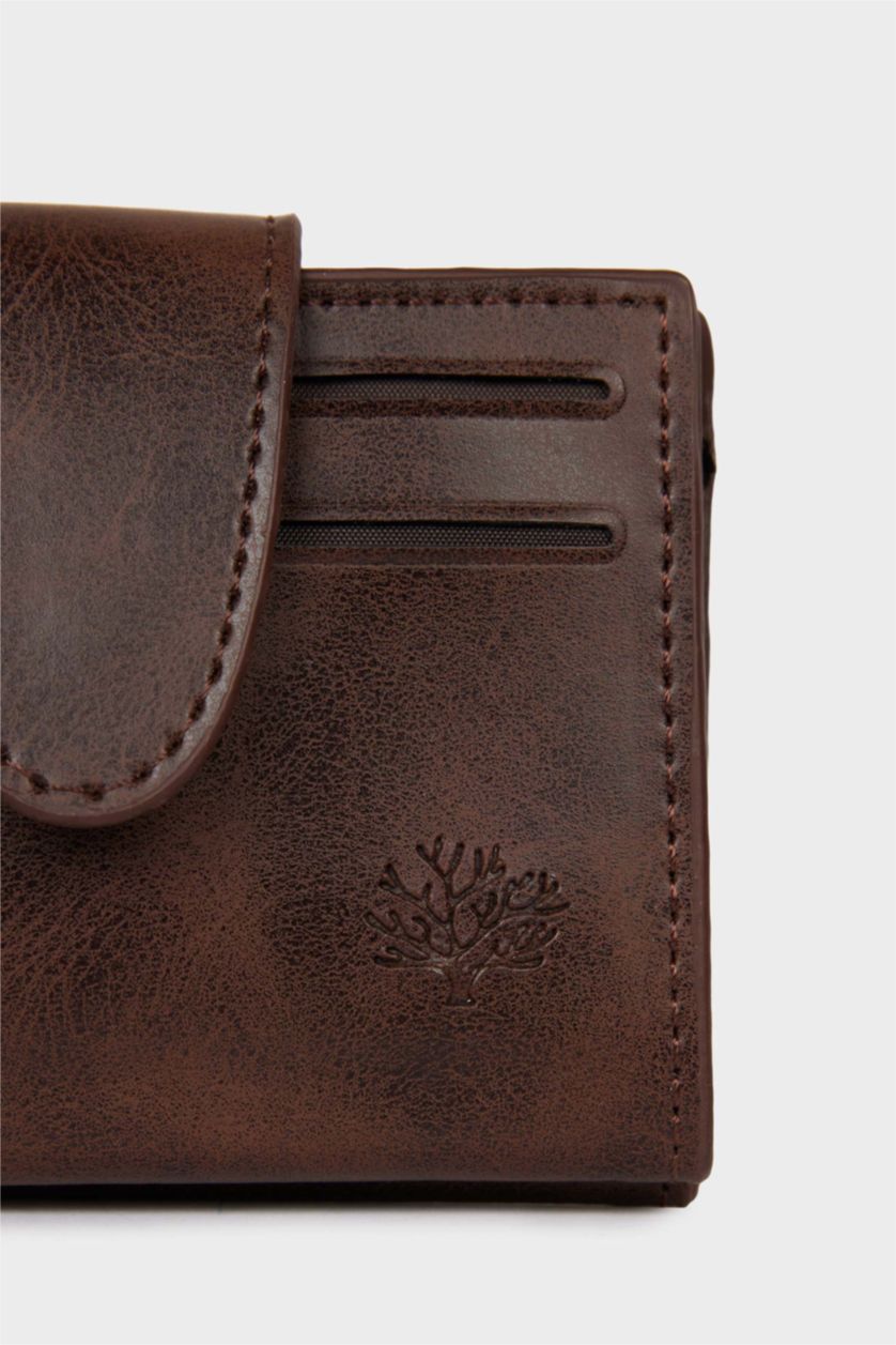 Erkek Kahve Erkek Suni Deri Cüzdan