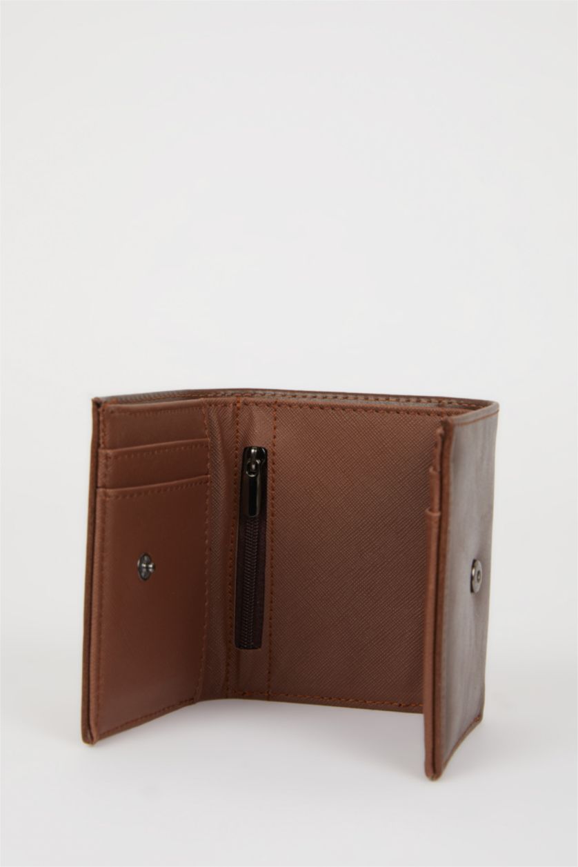 Erkek Kahve Erkek Suni Deri Cüzdan