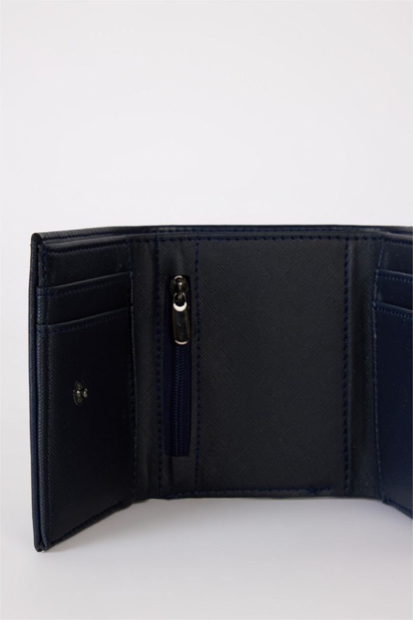 Erkek Lacivert Erkek Suni Deri Cüzdan