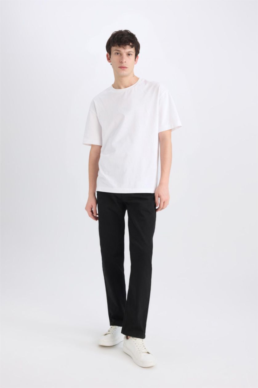 رجال أسود Sergio Regular Fit Normal Waist Jeans