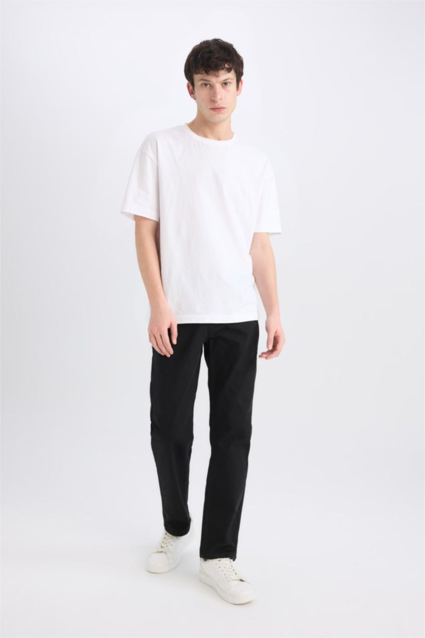رجال أسود Sergio Regular Fit Normal Waist Jeans