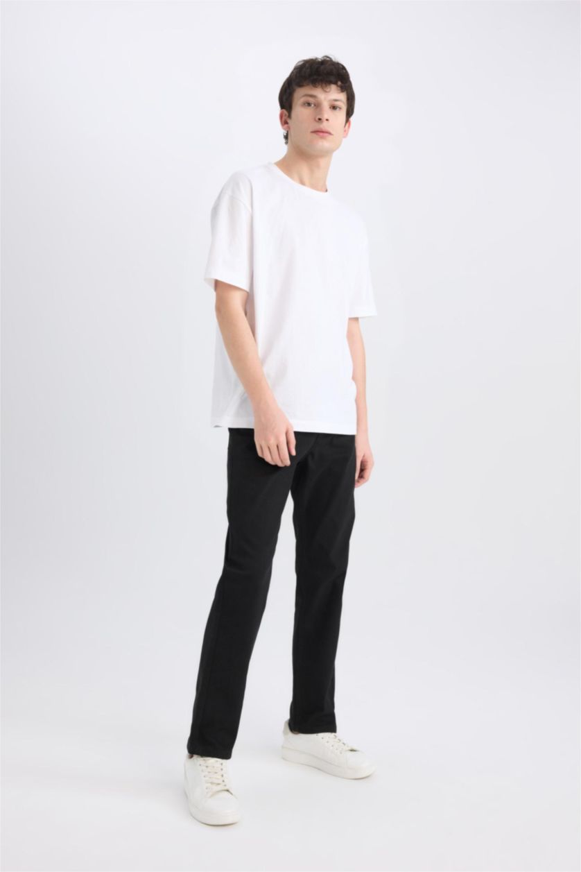 رجال أسود Sergio Regular Fit Normal Waist Jeans