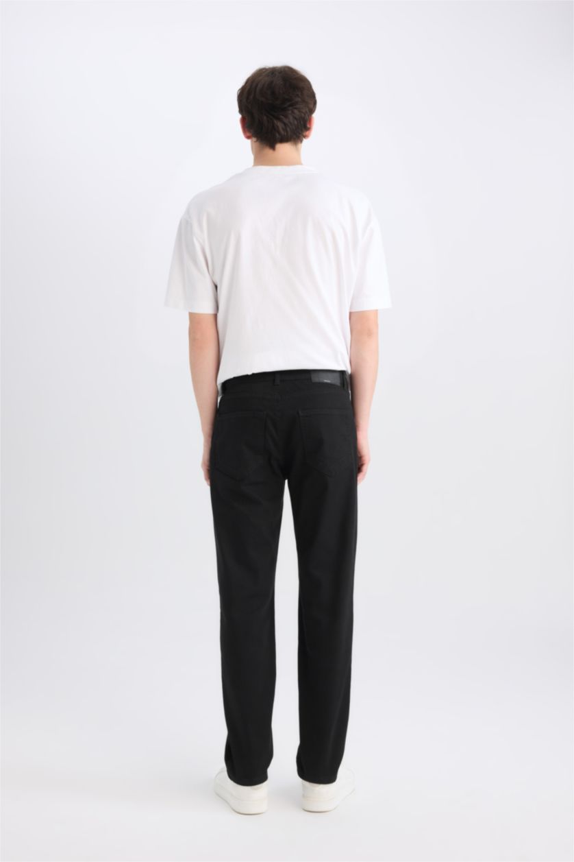 رجال أسود Sergio Regular Fit Normal Waist Jeans