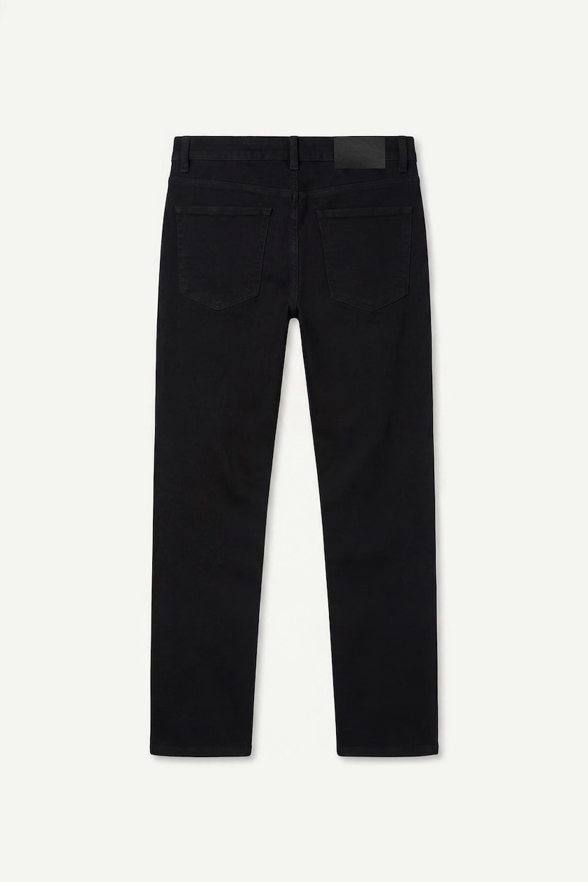 Men Black Sergio Regular Fit Regular Hem Jeans