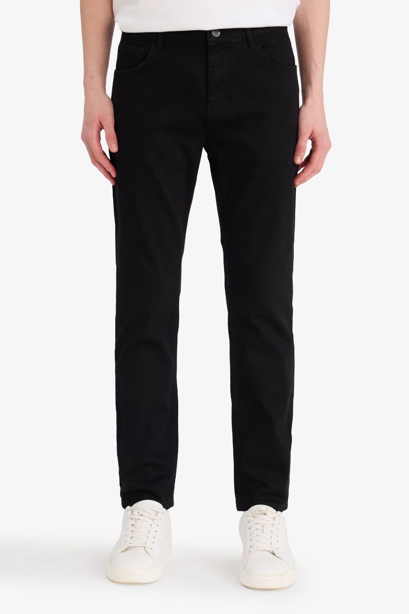 رجال أسود بنطرون جينز سيرجيو قصة عادية وخصر عادي