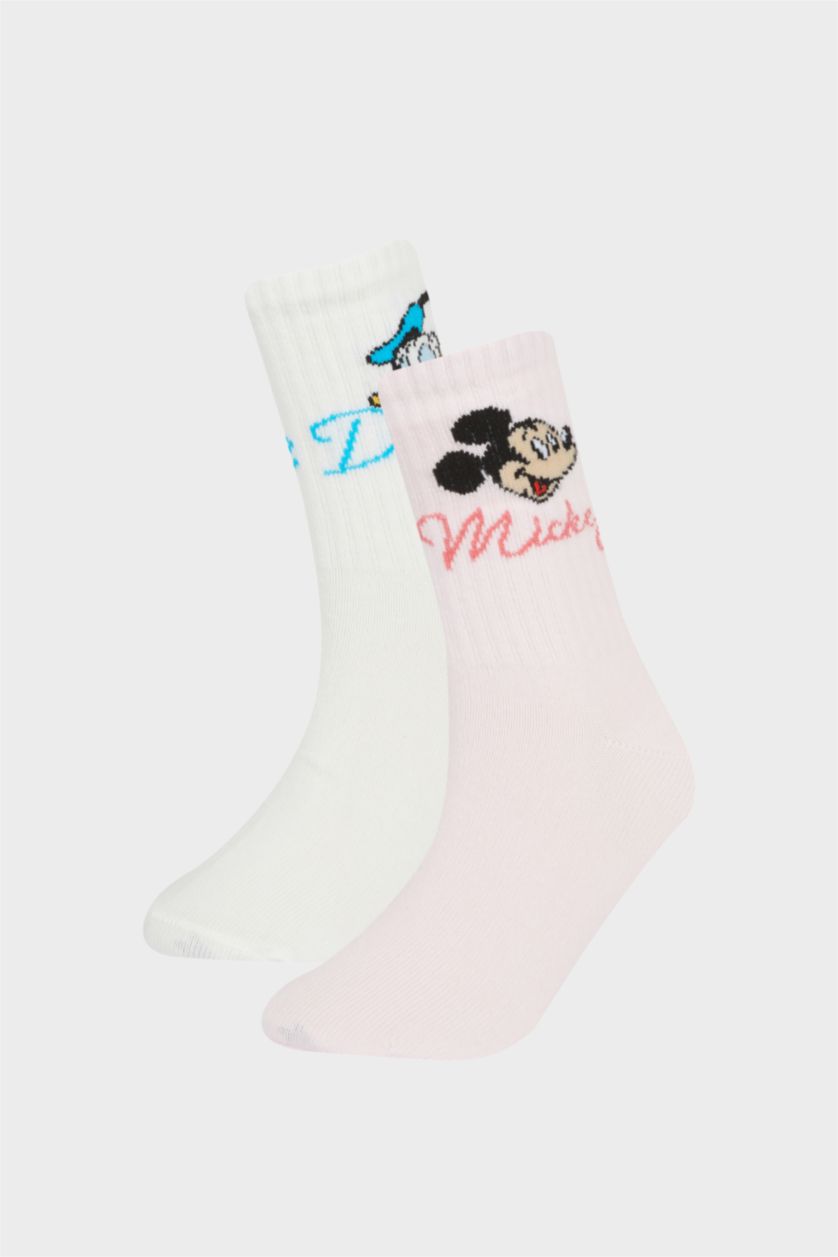 Girls & Teens Karma Girl Disney Mickey Mouse & Friends Animal Themed 2 Piece Long Socks