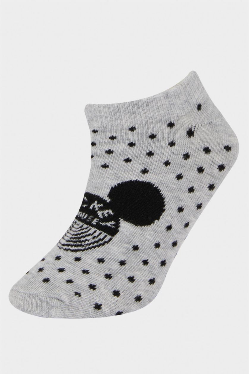 Kız Çocuk - Genç Kız Karma Kız Çocuk Dısney Mıckey & Mınnıe 3'lü Pamuklu Patik Çorap