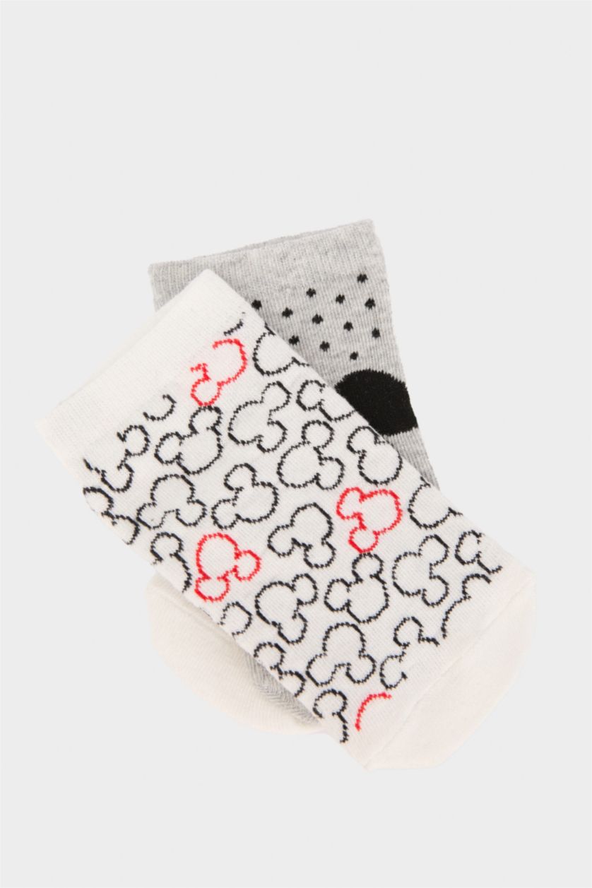 Kız Çocuk - Genç Kız Karma Kız Çocuk Dısney Mıckey & Mınnıe 3'lü Pamuklu Patik Çorap