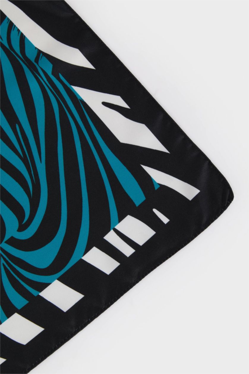 Kadın Yeşil Kadın Desenli Fular