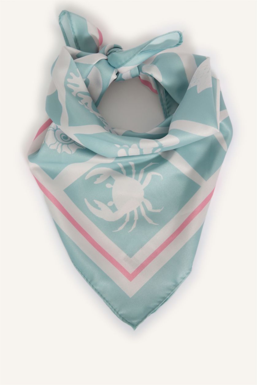 Kadın Mint Kadın Saten Fular