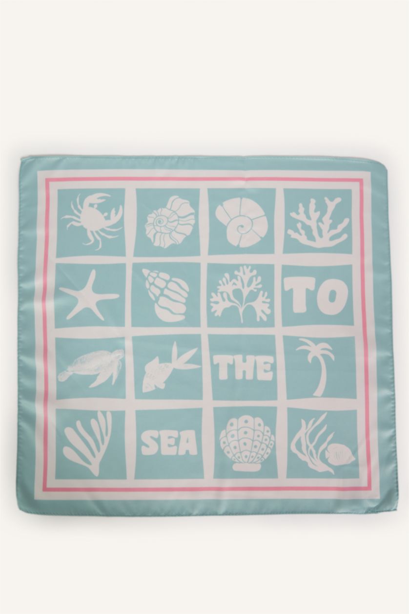 Kadın Mint Kadın Saten Fular