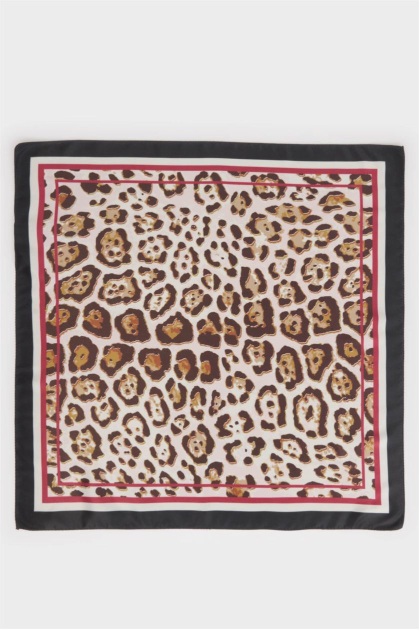 Woman Brown Woman Printed Foulard