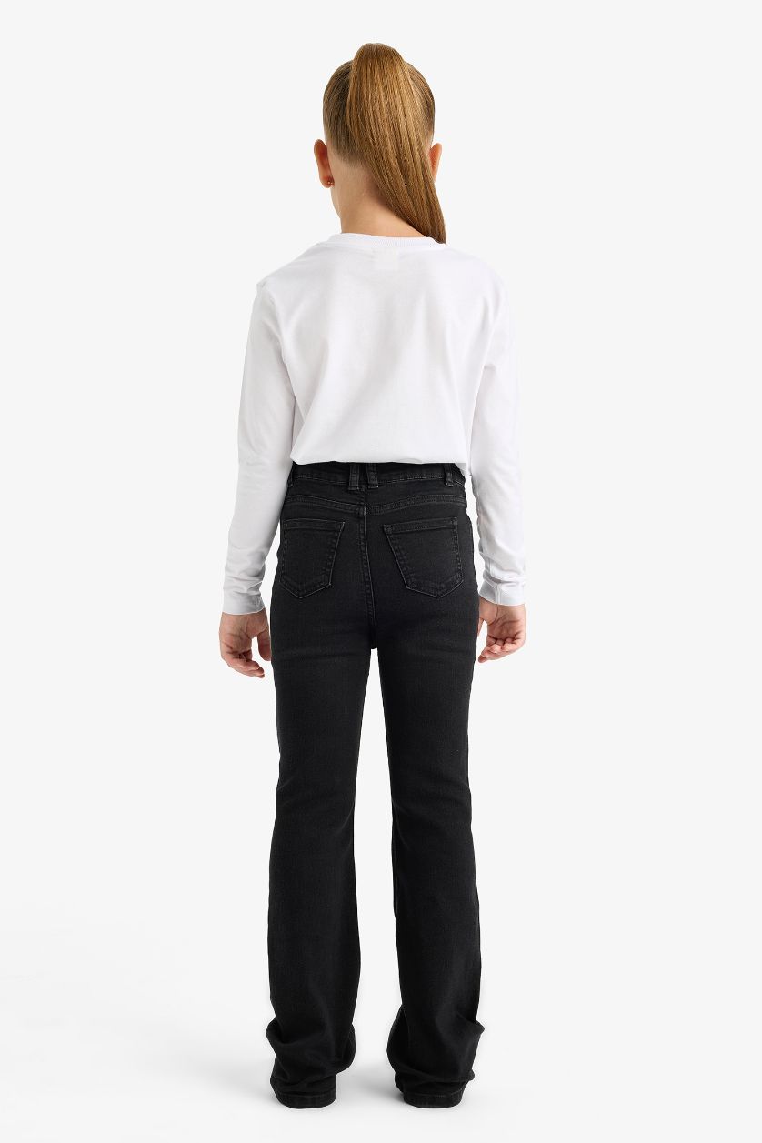 Girls & Teens Black Girl Flare Fit Jeans