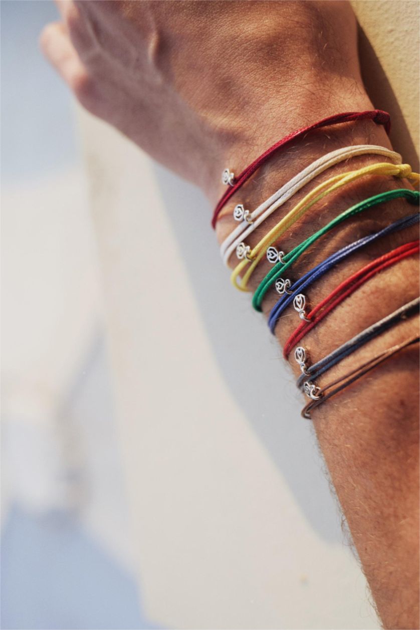 HOMME Rouge Bracelet porte-bonheur unisexe avec corde rouge et acier - AtolyeWolf x DeFacto