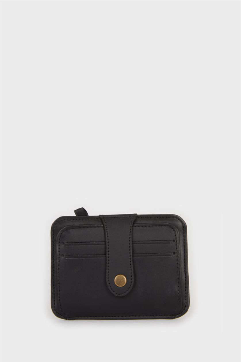 رجالي أسود محفظة جلد رجالي