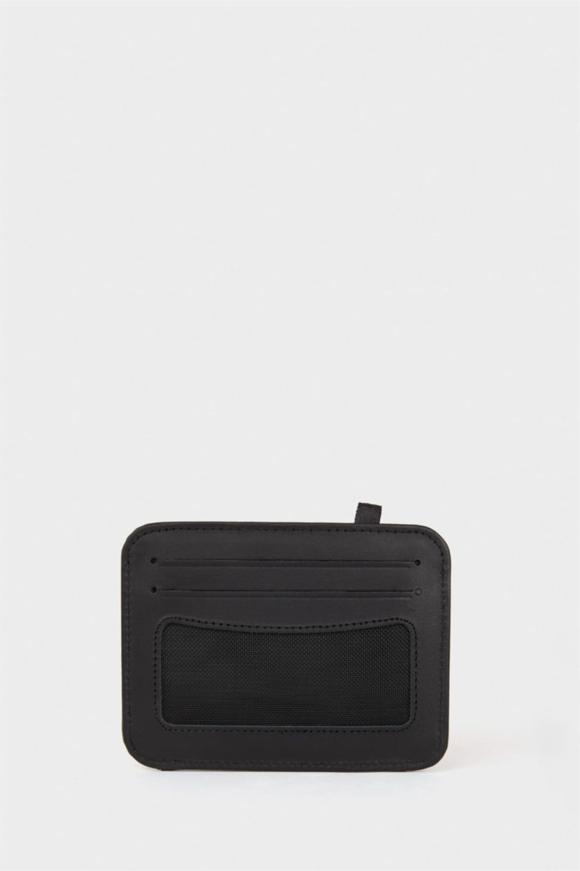 رجالي أسود محفظة جلد رجالي