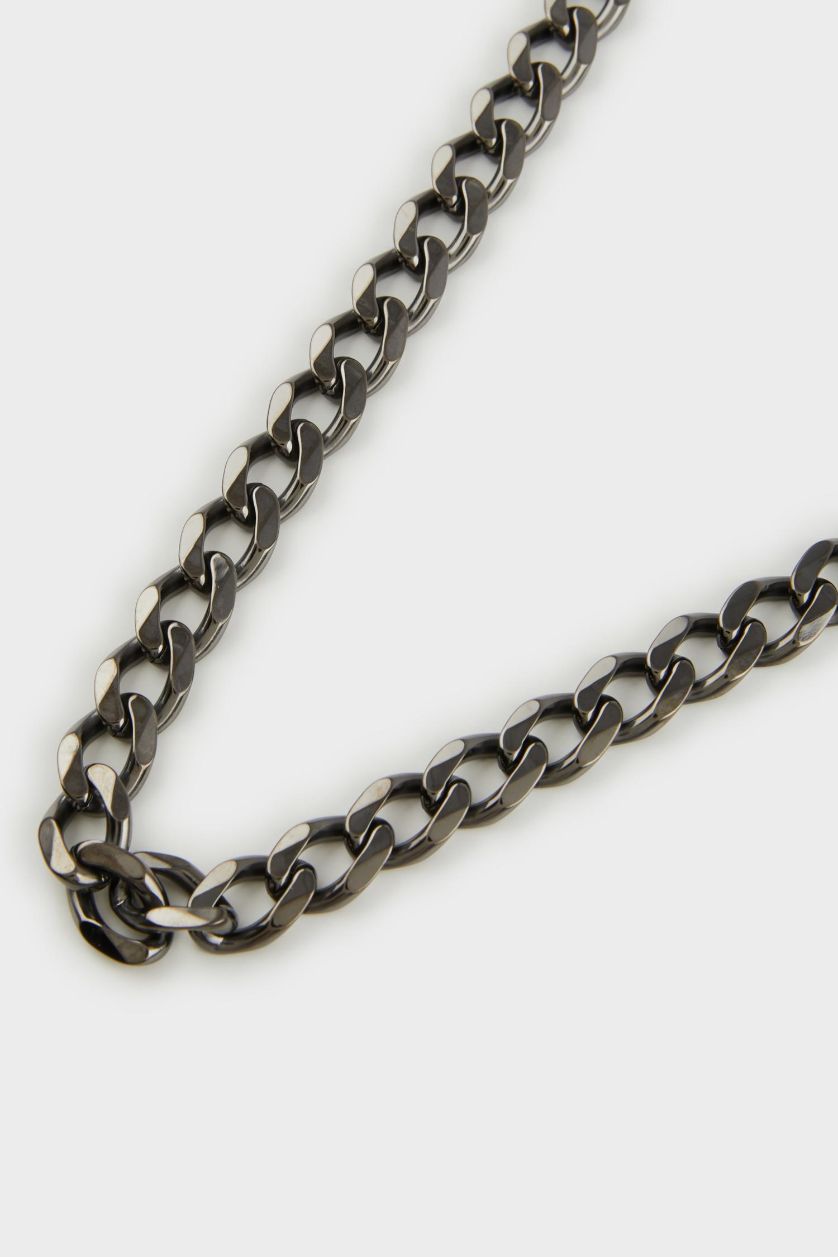 MAN Black Atolyewolf x Defacto Man Thick Chain Necklace