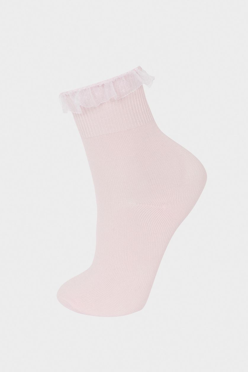 Kız Çocuk - Genç Kız Karma 3'lü Pamuklu Uzun Okul Çorabı Kız Çocuk